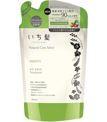 Amazon | いち髪ナチュラルケアセレクト スムース(さらさら軽やかな指